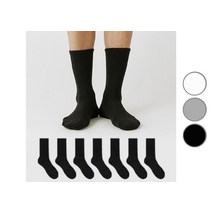 GGRN 남성용 스탠다드 맨 파일 쿠션 크루 삭스 8켤레 세트