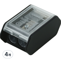 쿰 직경 8mm 연필전용 연필깎이 AS3, 블랙, 4개