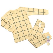 메이키즈 아동용 심플스퀘어 오가닉 30수 후라이스 내의 상하세트