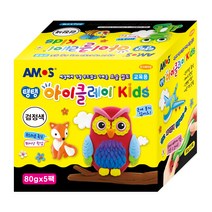 아모스 아이클레이 KIDS 5p, 검정, 80g