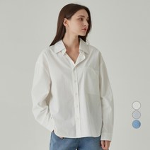 ELLE PARIS 더블포켓 루즈핏 코튼 셔츠