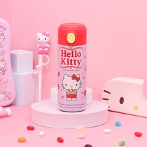 릴팡 헬로키티 캡슐 원터치 텀블러, 혼합색상, 400ml