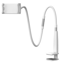 누아트 태블릿 / 스마트폰 침대 자바라 거치대 85/120cm 85cm, 실버, 1개