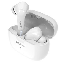 스카이 핏 ANC S100 액티브 노이즈캔슬링 무선 블루투스 5.0 이어폰, 화이트, SKY-ANC-S100