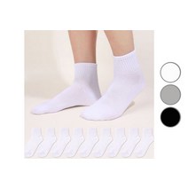두발로 남성용 학생 카바 양말 10켤레