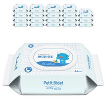 페넬로페 쁘띠비데 물티슈 캡형, 46매, 20팩