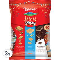로아커 웨하스 미니스파티 믹스, 400g, 3봉