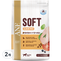 ANF 강아지 전연령용 소프트 사료, 치킨, 1.2kg, 2개
