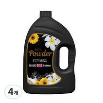 아토세이프 퍼퓸 섬유유연제 베이비 파우더 본품, 3.06L, 4개
