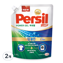 퍼실 파워젤 플러스 드럼용 리필, 1.5L, 2개