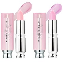 맥퀸뉴욕 러빙유 틴트 글로우 립밤 2종 세트, 비비드 핑크, 러블리 핑크, 3.5g, 1세트