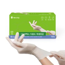 애니가드 라텍스 장갑 중형 VL400, 100개, 1개