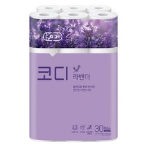 코디 라벤더 3겹 롤화장지 30m, 30롤, 1팩