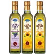 폰타나 해바라기유 500ml x 2   포도씨유 500ml, 1세트