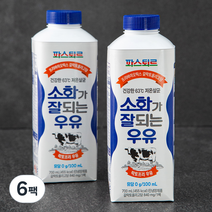 파스퇴르 소화가 잘되는 우유, 700ml, 6팩