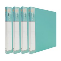 오렌지오피스 파스텔 클리어화일 A4 40매, 민트, 4개