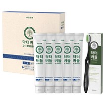 닥터버들 잇몸케어 치약 130g x 5p + 닥터버들 이중미세모 칫솔 블랙 세트, 1세트