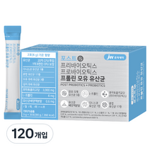 JW중외제약 포스트 프리바이오틱스 프로바이오틱스 프롤린 모유 유산균 영양제, 4개, 90g