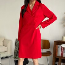 페이퍼먼츠 리본허리벨트 모던 정장 원피스 00507