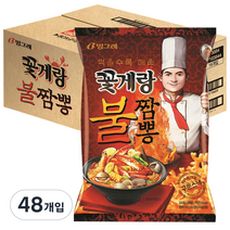 빙그레 꽃게랑 불짬뽕 스낵, 70g, 48개입