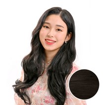 벨리음 벨크로 붙임머리피스 롱 내추럴 웨이브, NB (내추럴블랙), 10피스