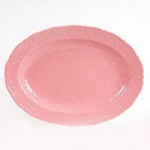 아미에 레이스 타원접시, 핑크