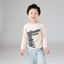 올챙이 아동용 크로커다일 9부 쟈가드 내의 상하의 세트