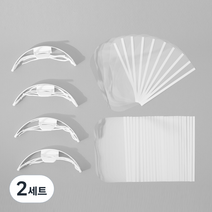 RECLE 투명 위생 마스크 프레임 4p + 필름 50p 세트, 2세트