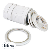 엠파이어 산업용 양면테이프 5mm x 30m, 화이트, 66개입