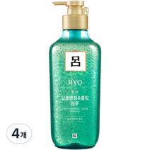 려 청아 딥클렌징 쿨링 샴푸, 4개, 550ml