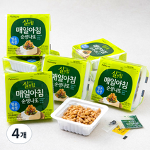 풀무원 실의 힘 매일아침 순생나또, 594g, 4개