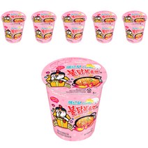 삼양 컵 까르보 불닭볶음면 80g, 6개