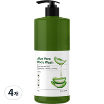 샤샤 알로에 베라 바디 워시, 1500ml, 4개
