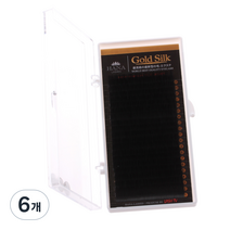 하나 골드 실크 래쉬 인조 속눈썹 0.15 mm MIX, 블랙(C), 6개