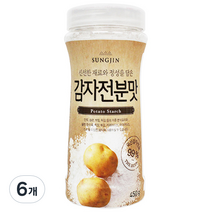 성진식품 감자전분맛 용기형, 450g, 6개