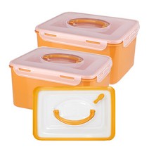 나누담 황토 누름판 김치통, 5.5L, 2개