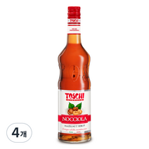 토스키 헤이즐넛향 시럽, 1L, 4개