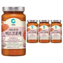 청정원 크랩&생크림 비스크로제 스파게티소스, 600g, 4개