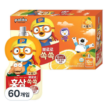 팔도 뽀로로 홍삼쏙쏙 오렌지맛, 1L, 6개