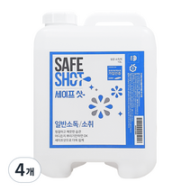 세이프샷 살균소독제 리필, 10L, 4개