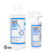 세이프샷 살균소독제 1L + 500ml 세트, 6세트