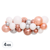 파티마트 풍선 가랜드 클라우드 만들기 DIY 세트, 로즈골드, 4세트