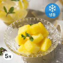 웰프레쉬 파인애플청크 (냉동), 1kg, 5개