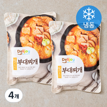 딜리조이 부대찌개 (냉동), 1kg, 4개