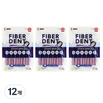 아스쿠 화이바덴트 강아지 덴탈껌 60g, 블루베리, 12개