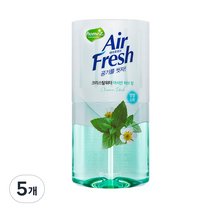 홈즈 에어후레쉬 크리스탈워 본품, 400ml, 5개, 아시안 허브 향