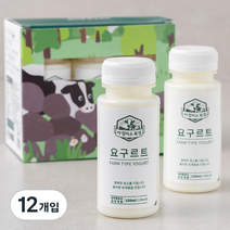 아침미소목장 팜타입 요구르트, 150ml, 12개입