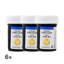 윌튼 아이싱칼라 로얄블루, 28.3g, 6개