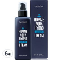 퓨어덤 옴므 아쿠아 하이드로 올인원 크림, 200ml, 6개