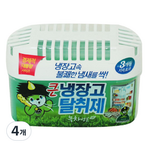 산도깨비 큰 냉장고 탈취제 본품 녹차, 420g, 4개